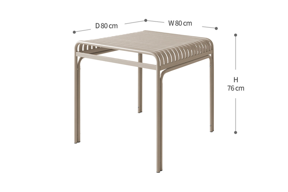 피카소가구【마린80/130세트】사이즈 표기 테이블 80 / 키워드 : 야외테이블, 테이블, 철재테이블, 디자인, 인테리어, 야외, 아웃도어, 의자, 파우더코팅, 녹방지 