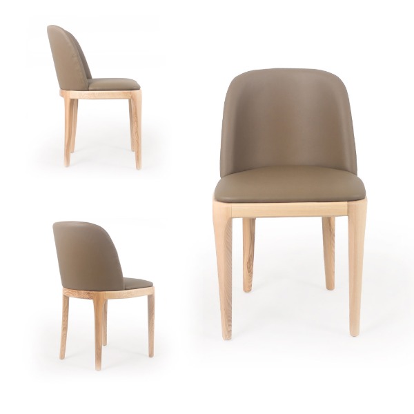 다모아2체어ㅣ가죽 목재 카페 디자인 인테리어의자 ㅣAJ583 피카소가구피카소가구